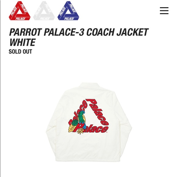 SOLD- off platform - Parrot Palace-3 Coaches Jacket White - Picture 3 of 10